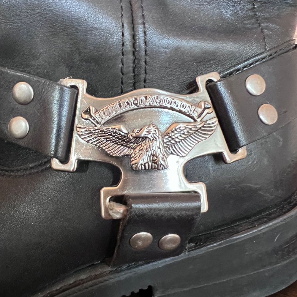 Harley  Davidson Hustin Waterproof Leather Riding Boots - Picture 3 of 4